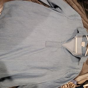 Van Heusen Jean Blouse Women - Large